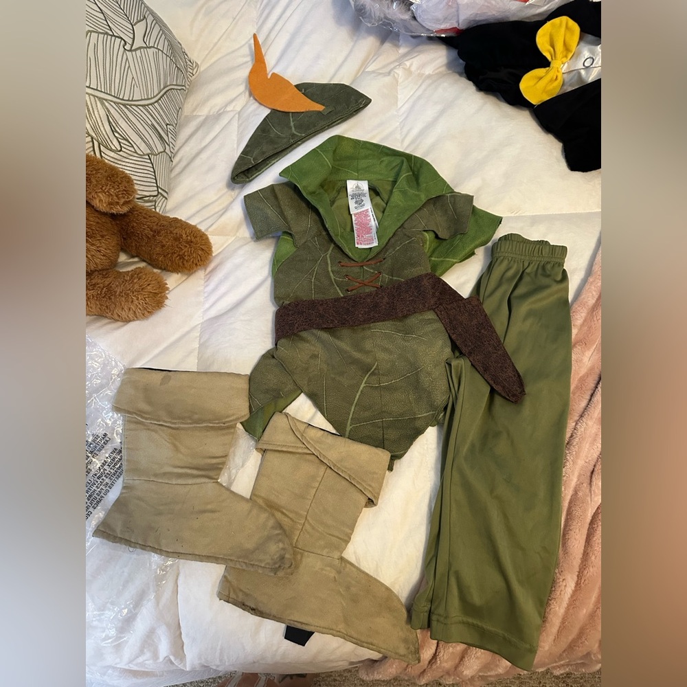 Disney Peter Pan Kids Costume - Green and Brown